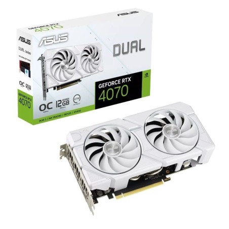 ph2Tarjeta Grafica Asus Dual GeForce RTX 4070 EVO White OC Editionbr h2ulliImpulsada por tecnologia NVIDIA DLSS3 Arco ultraefic
