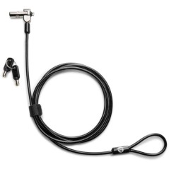ph2Enganchar y bloquear h2pPasa el cable de acero recubierto de vinilo de 183 m 6 pies alrededor de un objeto fijo y conecta el