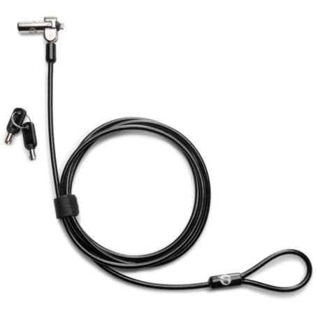 ph2Enganchar y bloquear h2pPasa el cable de acero recubierto de vinilo de 183 m 6 pies alrededor de un objeto fijo y conecta el