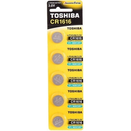 h2Pack de 5 Pilas de Boton Toshiba CR1616 h2pUna amplia gama de productos de pilas alcalinas de boton enfocada a las necesidade