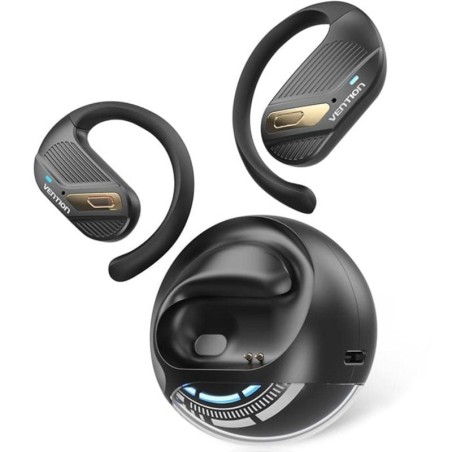 ph2Auriculares Deportivos Bluetooth Vention Open Ear OpenBeat O12 h2ppulliDiseno esferico sin costuras liliEfecto de luz de res