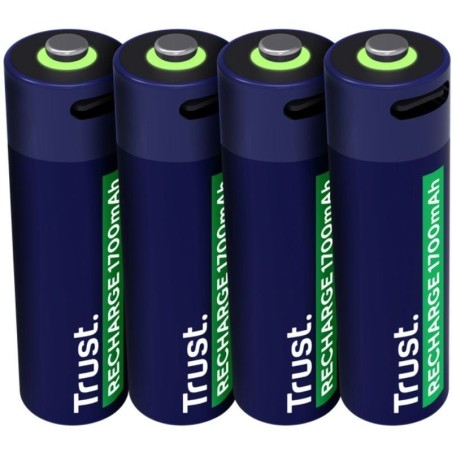 ph2Pilas AA recargables en USB C h2pPack de 4 pilas AA recargables en USB C para una energia sostenible ph2Las mejores pilas h2