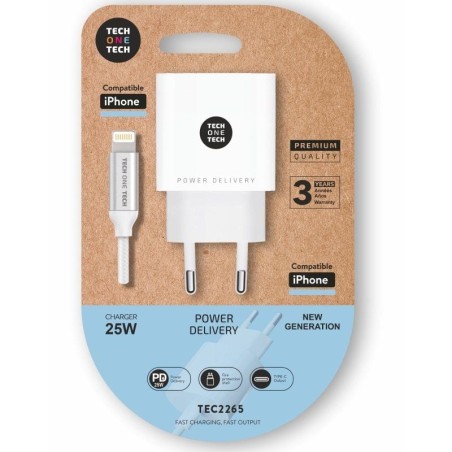 ph2Cargador PD 25W Ultrarapido Power Delivery Blanco h2p ppCargador ultrarrapido Power Delivery 30 PD 25W color blanco Carga ha