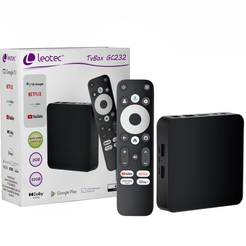 Android tv leotec tvbox 4k gc232/ 32gb Android tv leotec tvbox 4k gc232/ 32gb
