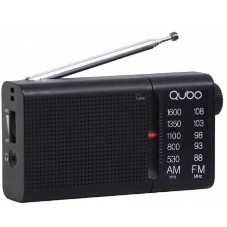 ph2Radio Portatil Qubo RS 2 h2h2Especificaciones h2pulliRADIO PORTATIL AM FM liliCONEXIoN AURICULARES 35 mm liliAURICULARES INC