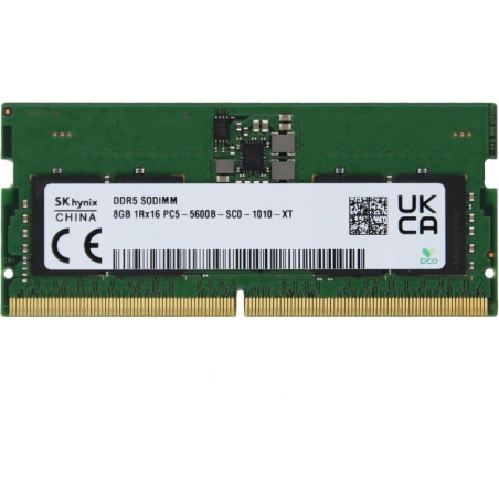 h2Memoria RAM SK hynixbr h2h2Especificaciones h2pulli8GB DDR5 5600MHznbsp liliSODIMMnbsp liliPC5 5600B SC0 1Rx16 11V SO DIMM 26