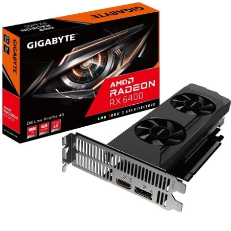 h2Radeon RX 6400 D6 LOW PROFILE 4G h2divh2CARACTERiSTICA CLAVE h2pulliDesarrollado por AMD RDNA 2 Radeon RX 6400 liliIntegrado 