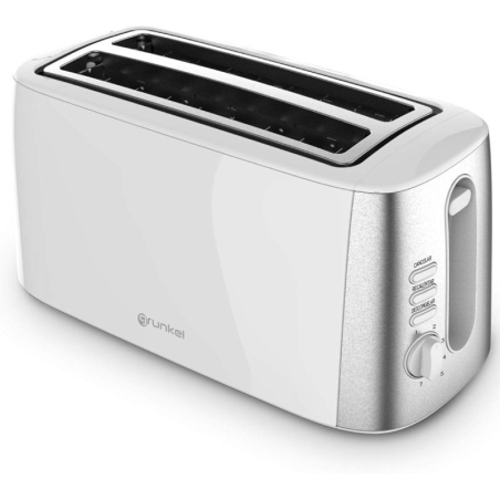 h2Tostador de doble ranura extra ancha TS DOBLEMAXI de 1400W blanco h2divRanura Extra Ancha Ranura de 38 mm para panes gruesos 