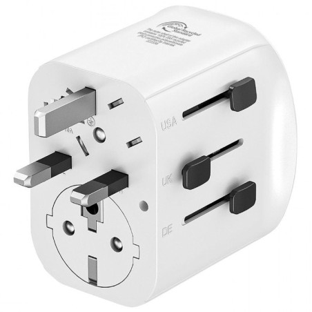 h2muvit for change Adaptador Universal de viaje 2 USB A USB C 15W h2divTe gusta viajar Si la respuesta es si tenemos lo que nec