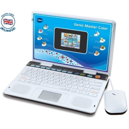 p ph2Genio Master Color bilingue h2pbOrdenador infantil BILINGUE b ppOrdenador con formato portatil con pantalla a color incluy