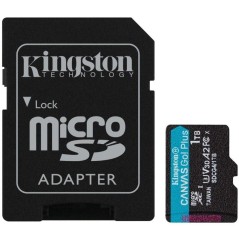 ph2Tarjeta de memoria microSD Canvas Go Plus h2pLa tarjeta microSD Canvas Go Plus de Kingston esta disenada para aventureros y 
