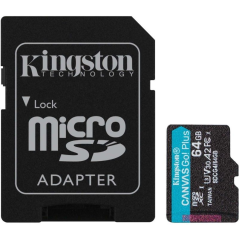 ph2Tarjeta de memoria microSD Canvas Go Plus h2pLa tarjeta microSD Canvas Go Plus de Kingston esta disenada para aventureros y 