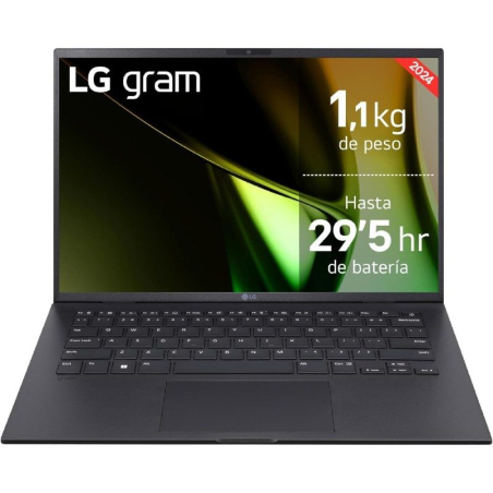 h2Portatil 14 LG gram 14ZD90RU Intel Core8482 i5 16 GB RAM 512 GB SSD Panel IPS WUXGA 1920X1200 Ligero 1 kg 245 h Negro h2ppull