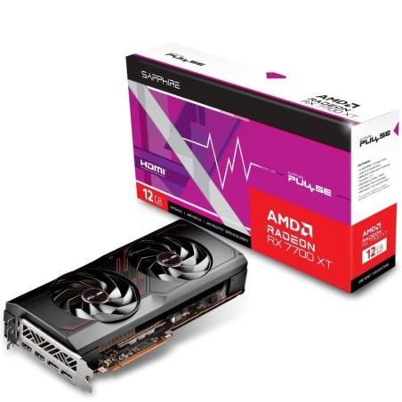 h2PULSE AMD Radeon RX 7700 XT 12GB h2divpulliBoost Clock Hasta 2544 MHz liliGame Clock Hasta 2171 MHz  liliMemoria    12GB 192 