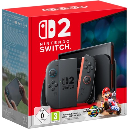 Nintendo Switch 2 Consola SW2 + Juego Mario Kart World (Incluye Código)
