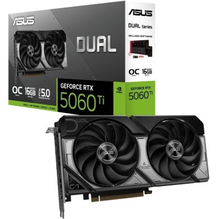 ph2Ventiladores dobles Ajuste perfecto h2pASUS Dual GeForce RTX8482 5060 Ti combina un potente rendimiento termico con una ampl