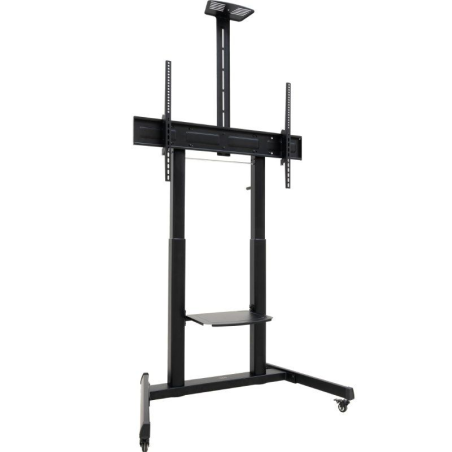 p ph2FS20406HM B h2p8220AQUILES8221 Soporte de Suelo con Ruedas con Regulacion de Altura para Pantallas 60 100 Negro ph2Especif