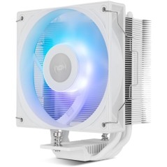 ph2HUMMER R 400 ARGB White h2pHIGH PERFORMANCE CPU COOLER pulliCompatible con Intel y AMD liliVentilador de 120 mm con PWM lili