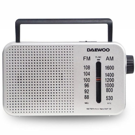 h2RADIO DAEWOO AC DC C ALTAVOZ ENTJACK Y ASA PLATA h2divbr divh2Especificaciones h2divpulliAlimentacion AC DC enchufe o 2 pilas