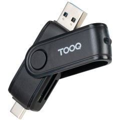 h2Lector de Tarjetas USB USB C 20 USB A 30 SD TF Negro h2divpLector de tarjetas con doble ranura para tarjetas SD y TF Permite 