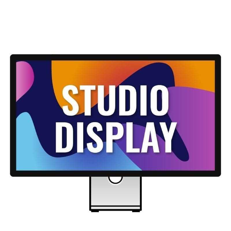 Apple studio display 27" 5k/ cristal nanotexturizado/ soporte con inclinación ajustable